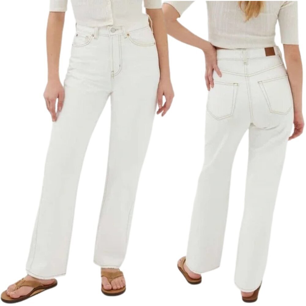 Urban Outfitters BDG Cowboy Denim Jeans Women's 28 Off White Western Festival